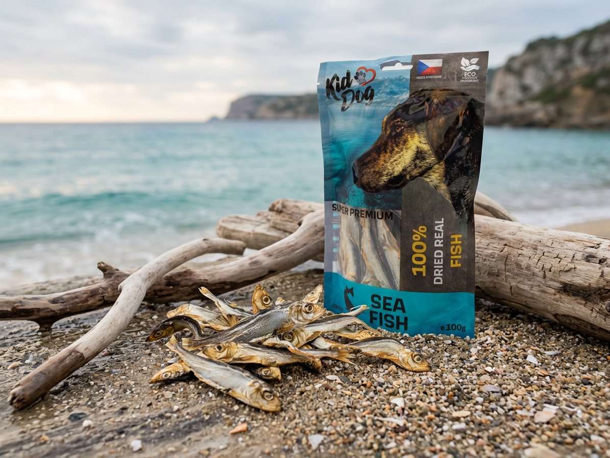 KIDDOG SUPER PREMIUM rybičky - mořské šproty 100 g