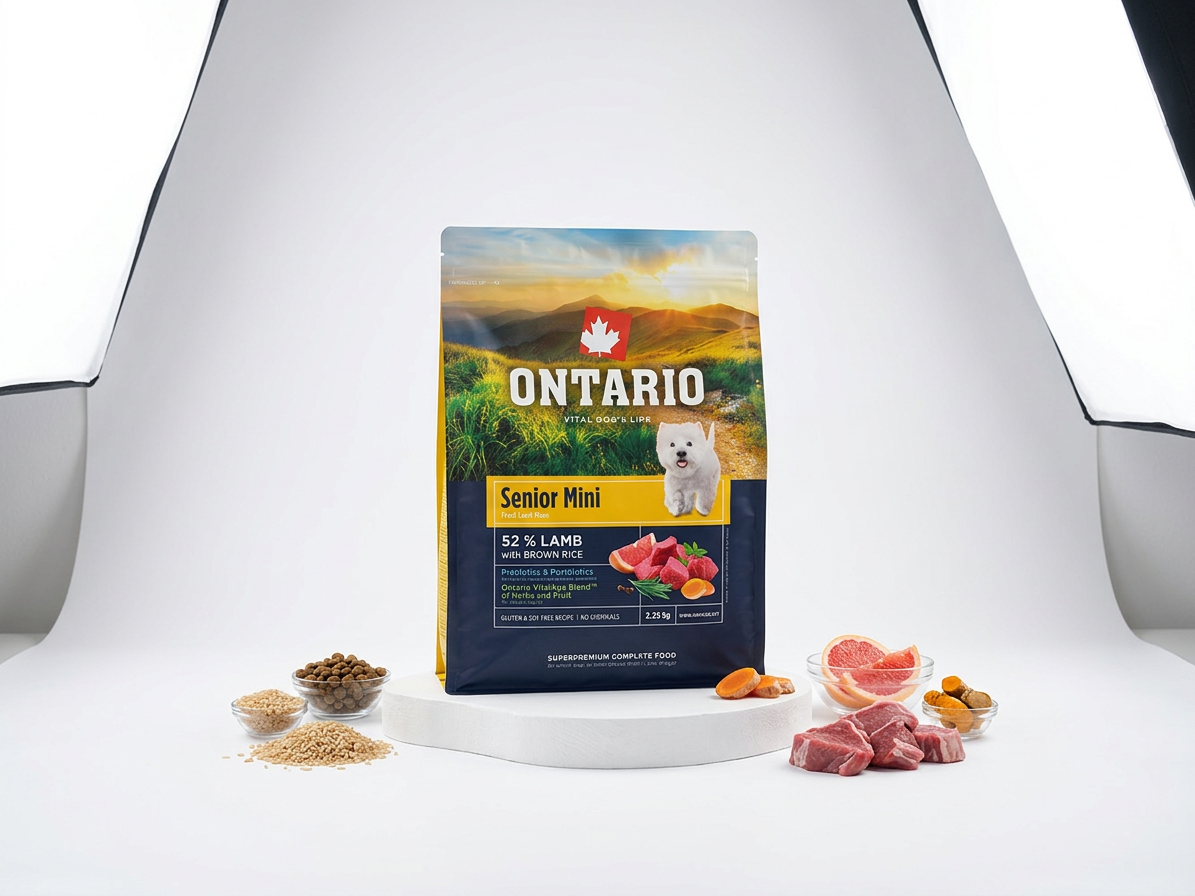 Ontario Senior Mini Lamb & Brown Rice pro seniory malých plemen 2,25 kg