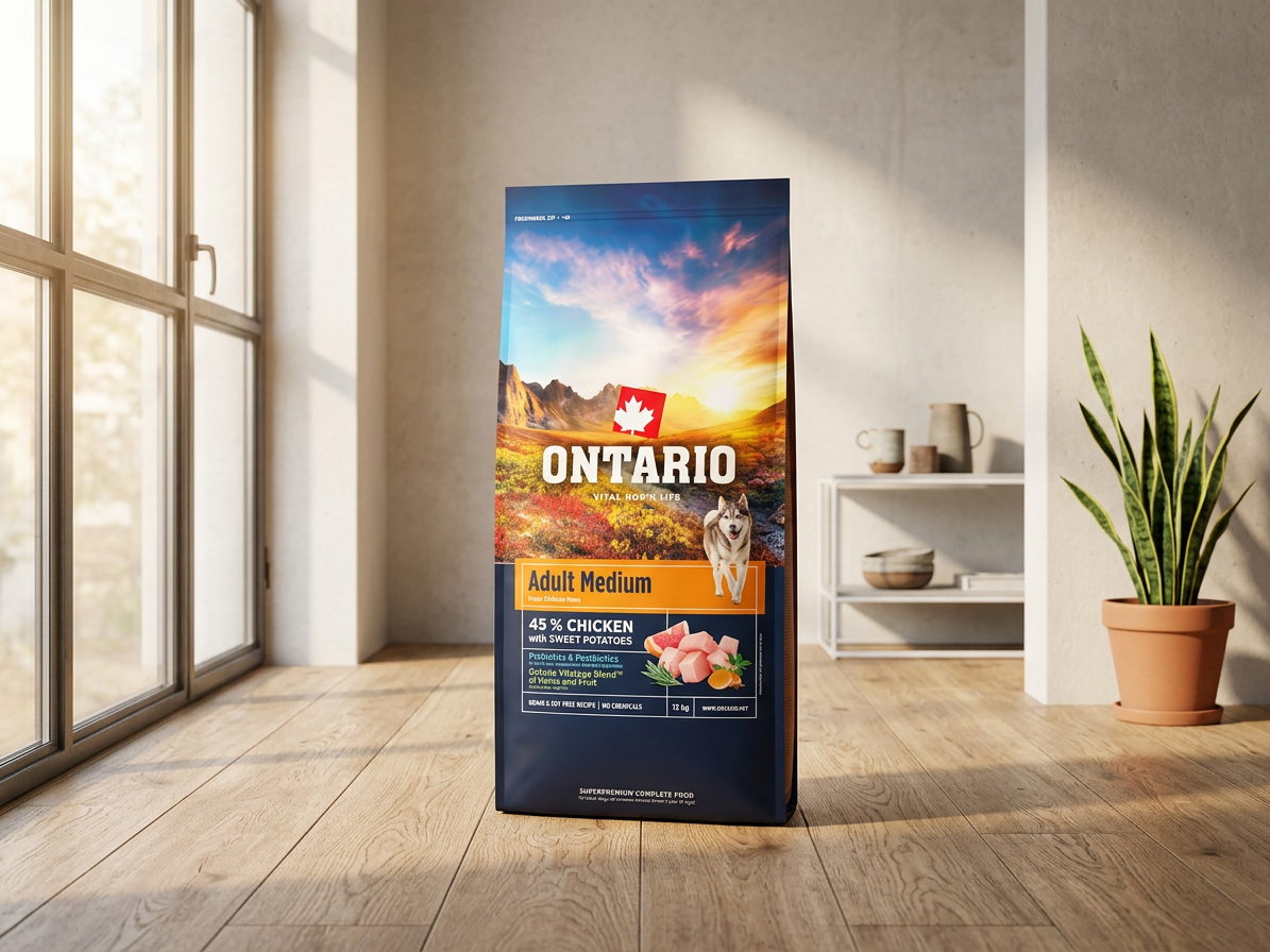 Ontario Adult Medium Chicken & Sweet Potatoes – granule 12 kg