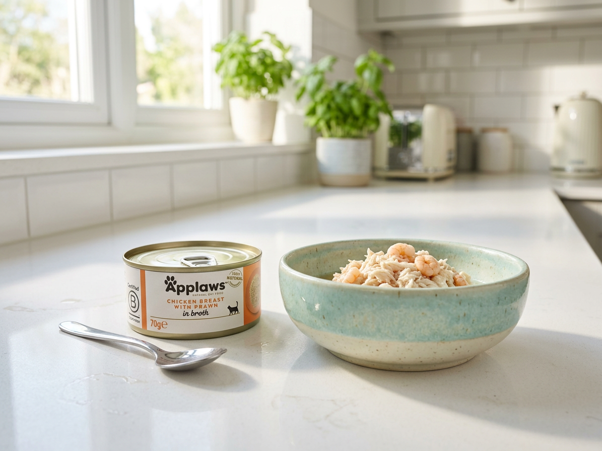 Applaws Cat konzerva Kuřecí prsa s krevetami 70g