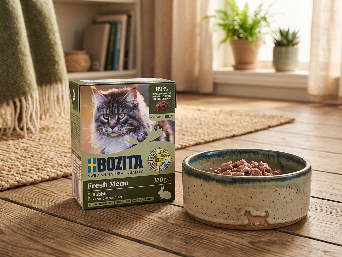 Bozita Cat kousky v želé s králičím, tetrapak 370 g