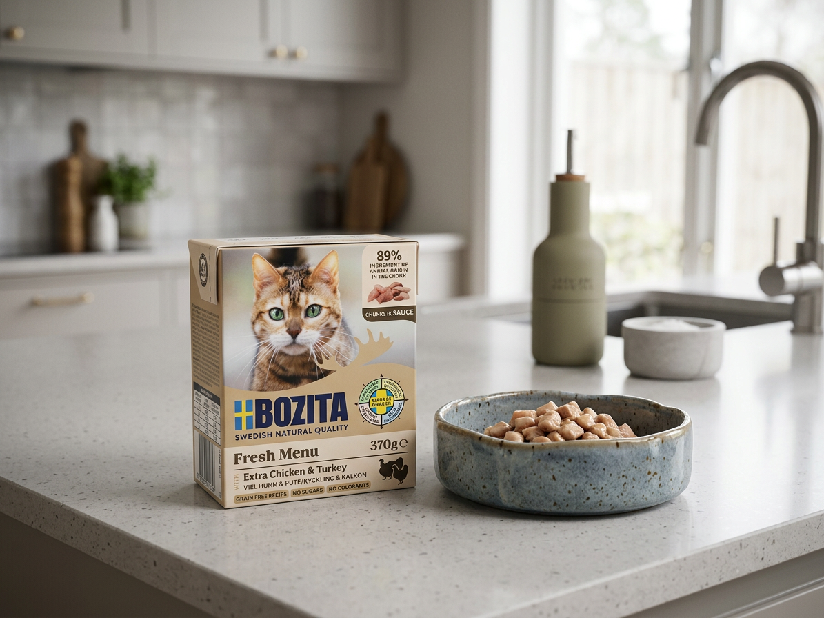 Bozita Cat kousky v omáčce s kuřecím a krůtím, tetrapak 370 g