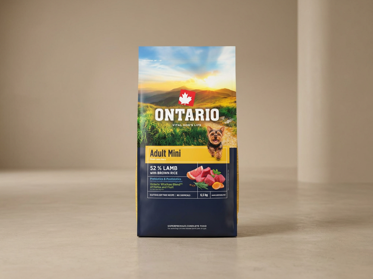 Ontario Adult Mini Lamb & Brown Rice pro dospělé psy malých plemen 6,5 kg