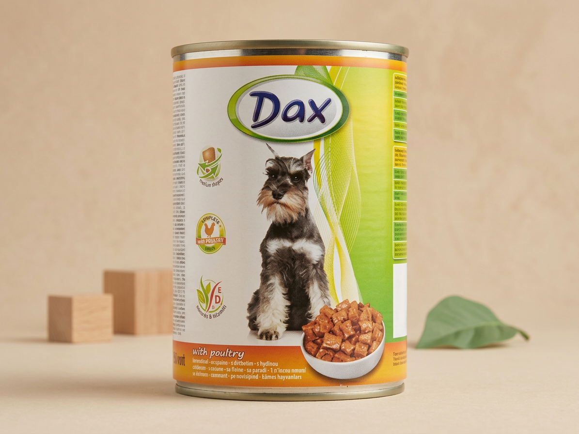 Dax Dog kousky drůbeží, konzerva 415 g