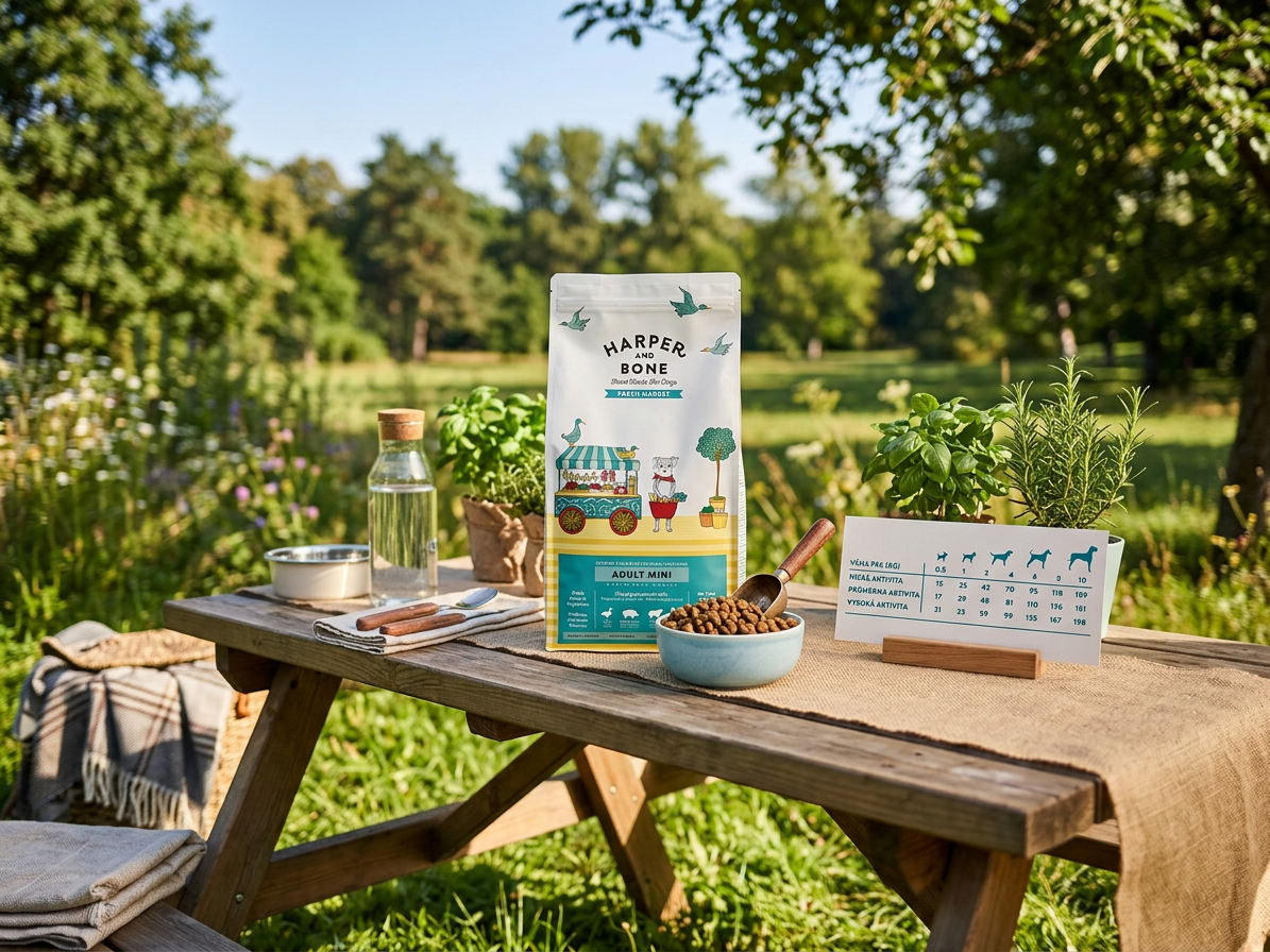 Harper and Bone Dog Adult Mini čerstvé z trhu – vzorek 100 g