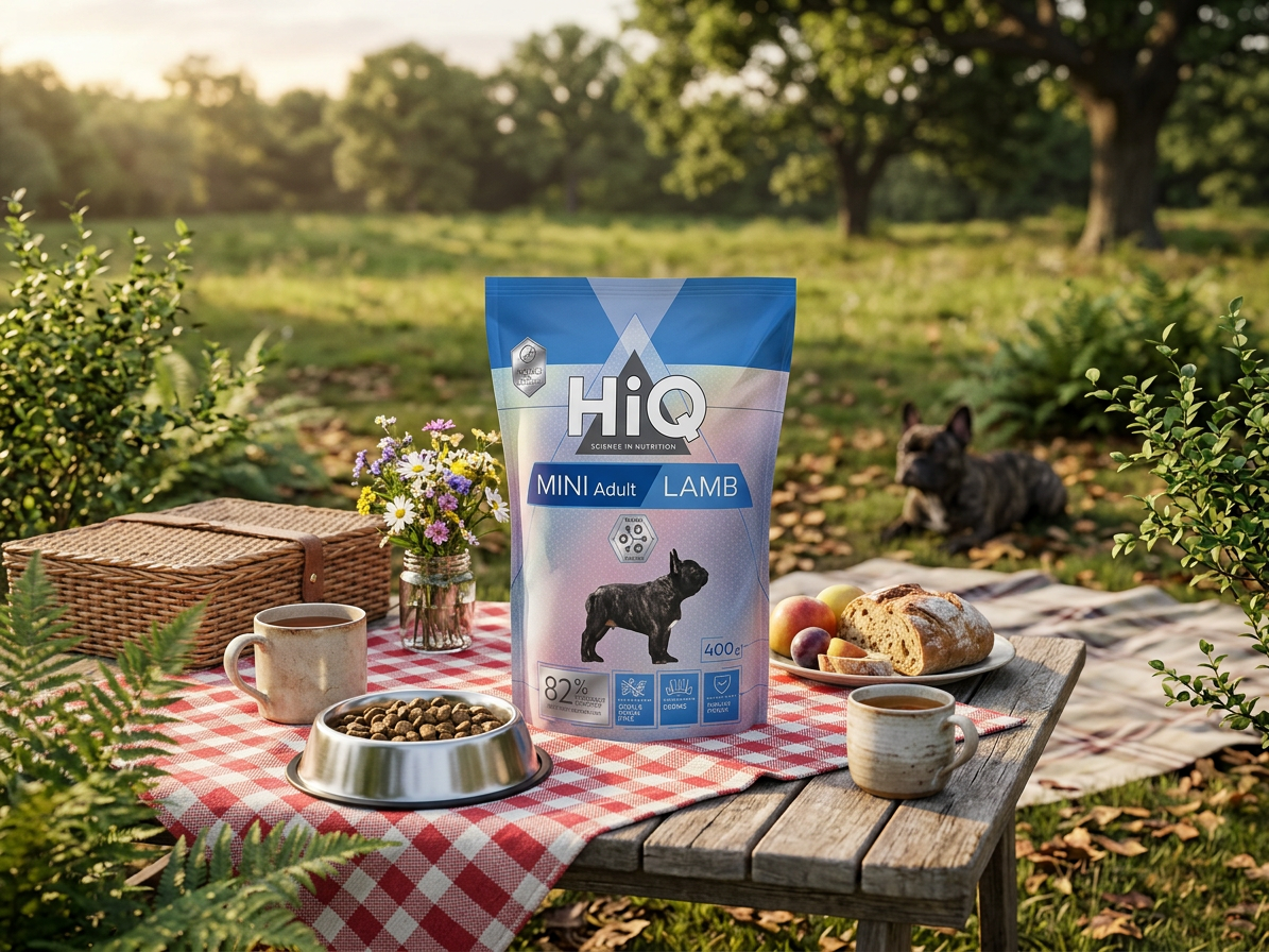 HiQ Dog Dry Adult Mini Lamb 400 g – granule s jehněčím pro malé psy