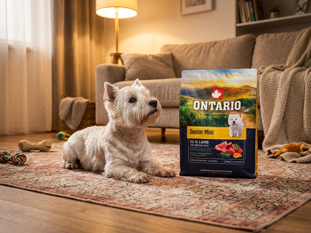 Ontario Senior Mini Lamb & Brown Rice pro seniory malých plemen 2,25 kg