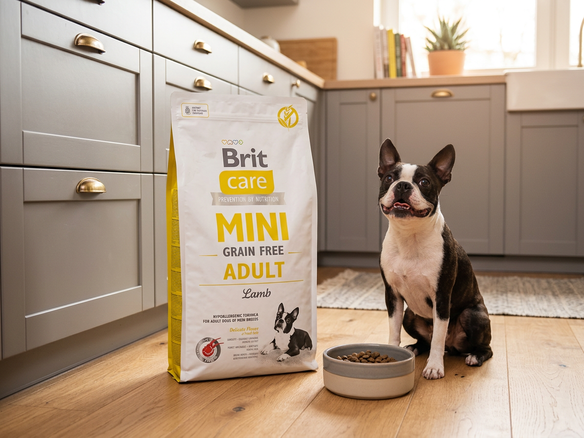 Brit Care Mini Grain Free Adult Lamb – bezobilné granule s jehněčím 2 kg