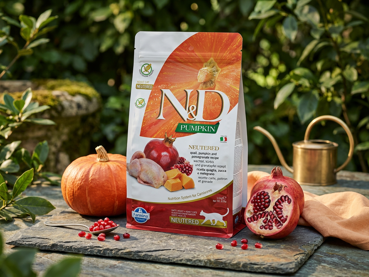 N&amp;D Cat Pumpkin Neutered s křepelkou a granátovým jablkem 1,5 kg