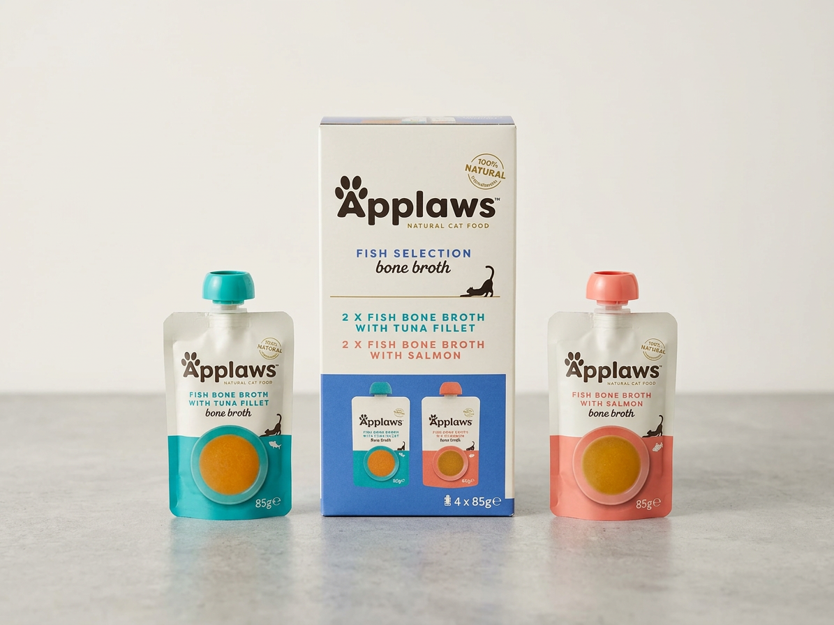 Applaws Cat kapsička Multipack Rybí vývar 4x 85g
