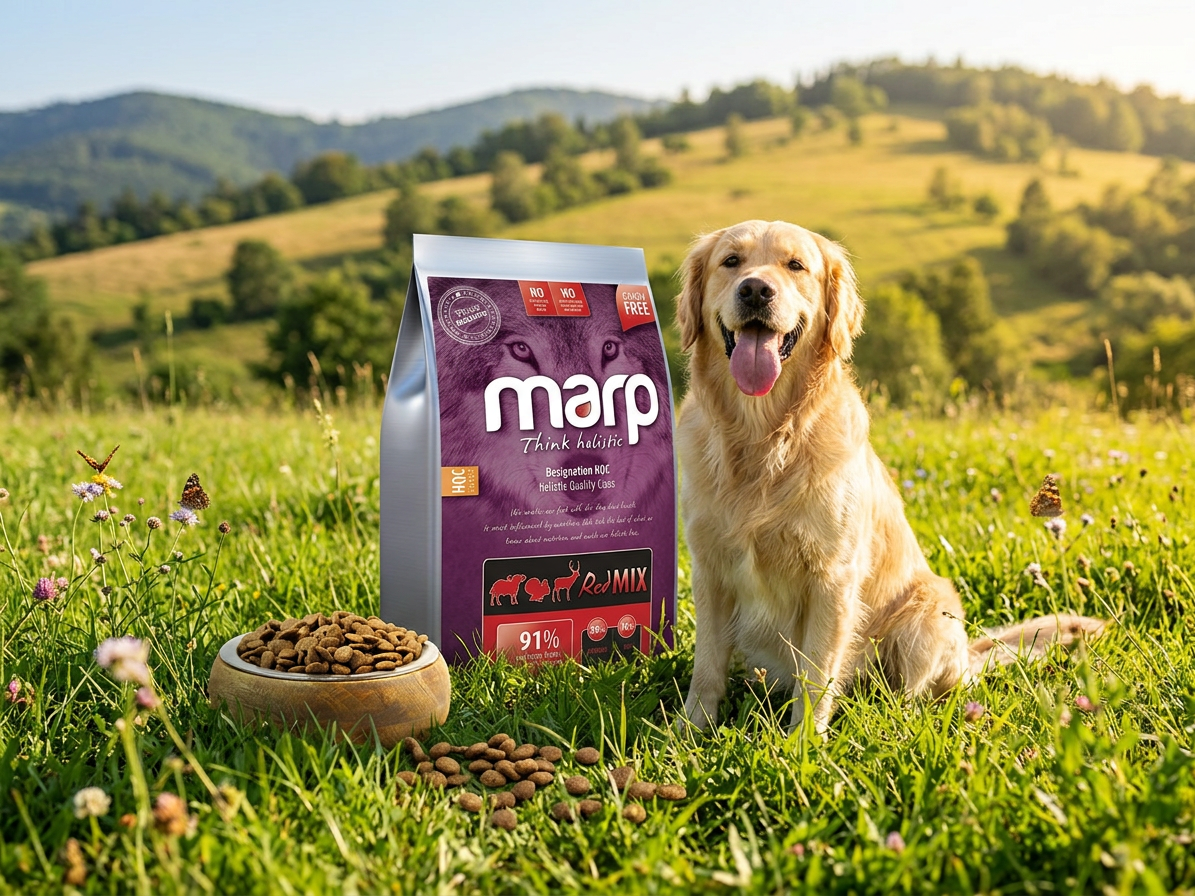 Marp Holistic Red Mix 12 kg – bezobilné granule s hovězím, krůtou a zvěřinou