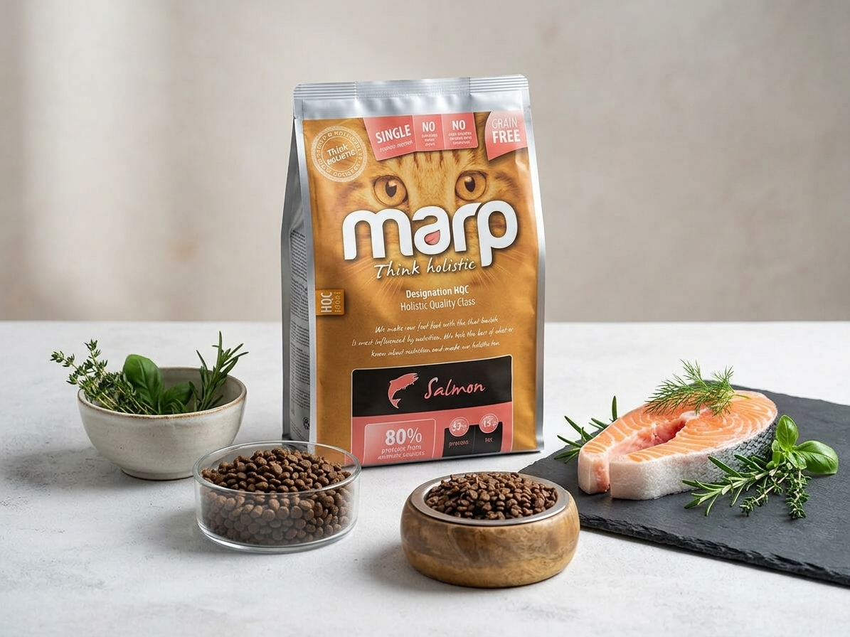 Marp Holistic Salmon CAT – lososové granule bez obilovin 12 kg