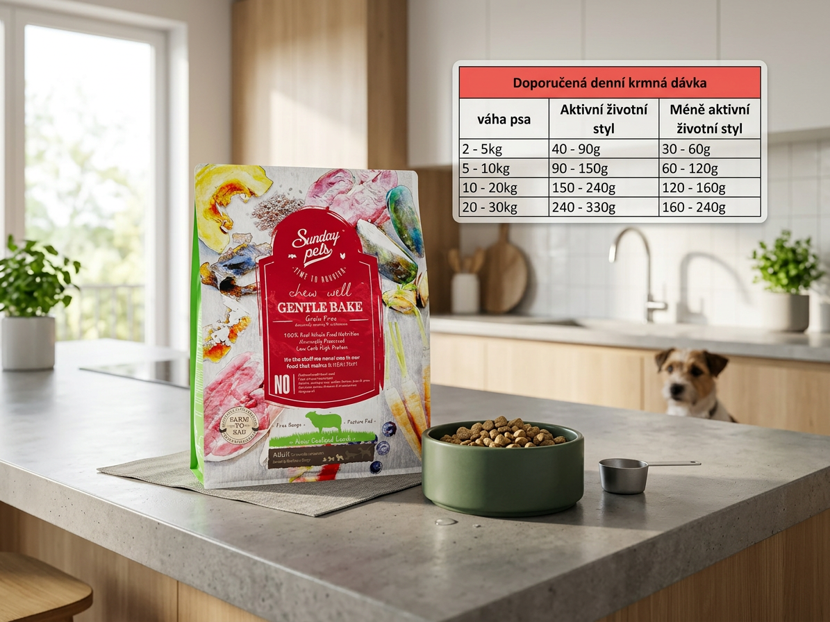 SUNDAYPETS Lamb Adult Dog S/M Breed – jehněčí granule 36 g