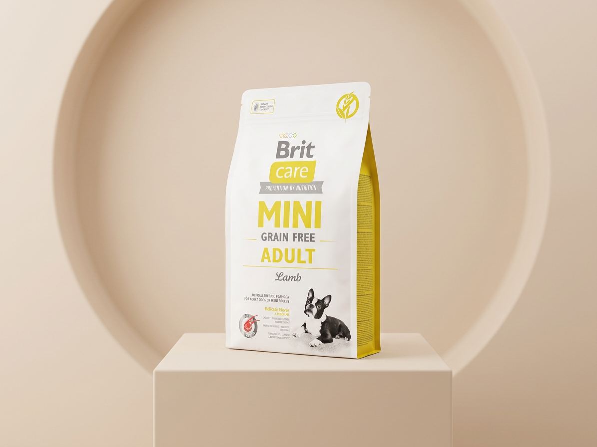 Brit Care Mini Grain Free Adult Lamb – bezobilné granule s jehněčím 2 kg