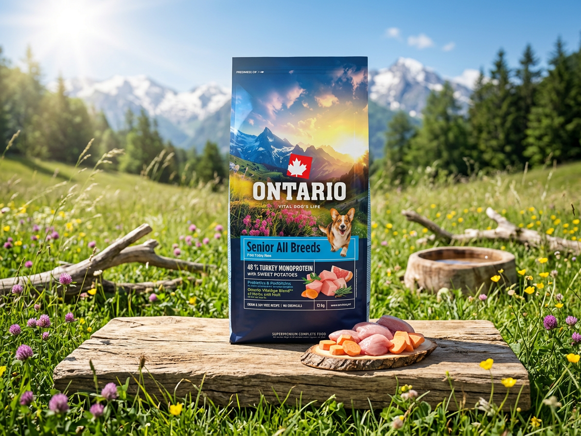 Ontario Senior All Breeds Monoprotein krůta a batáty 12 kg