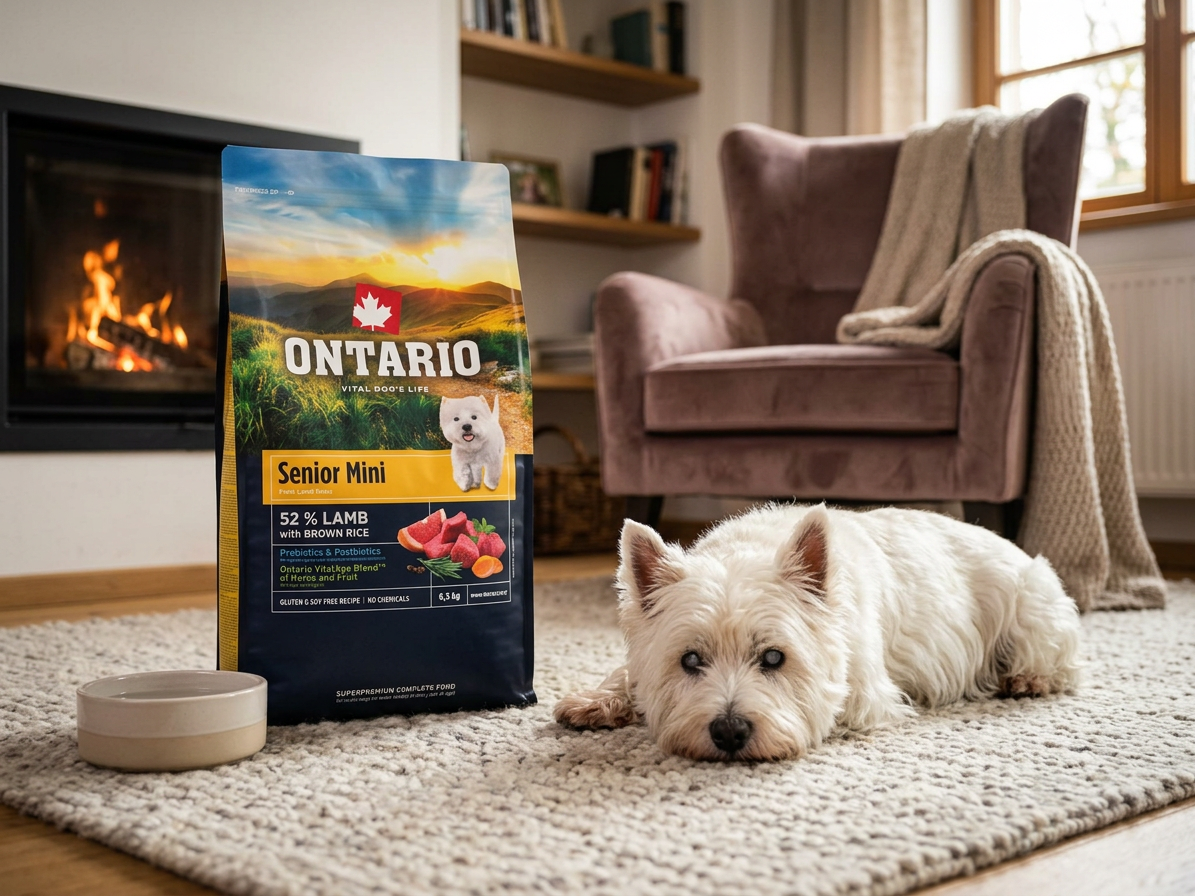 Ontario Senior Mini Lamb & Brown Rice pro seniory malých plemen 6,5 kg