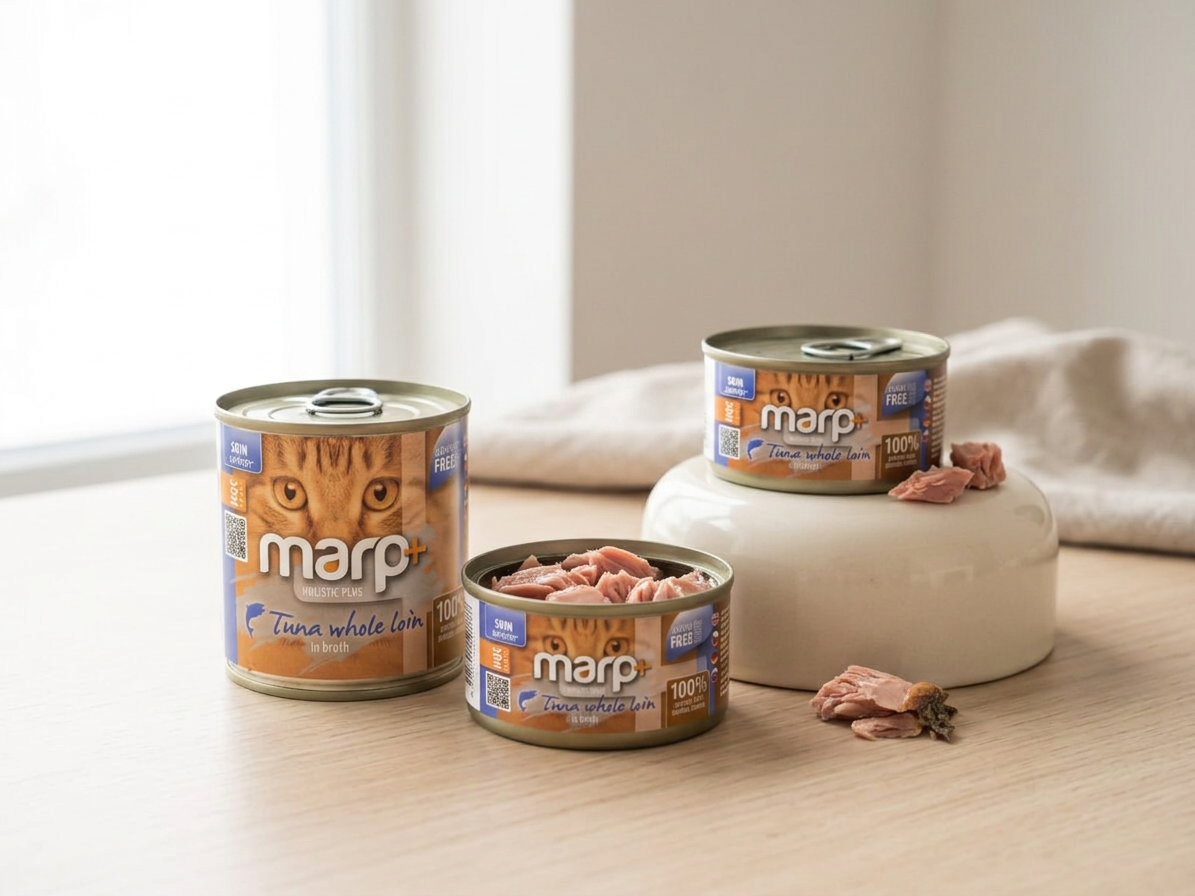 Marp Holistic Plus konzerva pro kočky – Tuňákové filety ve vývaru 24x70g