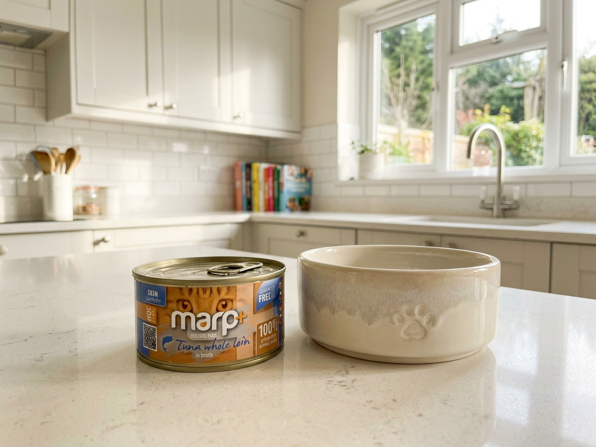Marp Holistic Plus konzerva pro kočky – Tuňákové filety ve vývaru 70g
