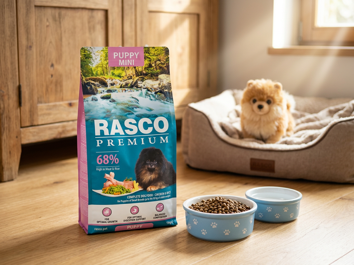 Rasco Premium Puppy Mini kuře s rýží pro štěňata 1 kg