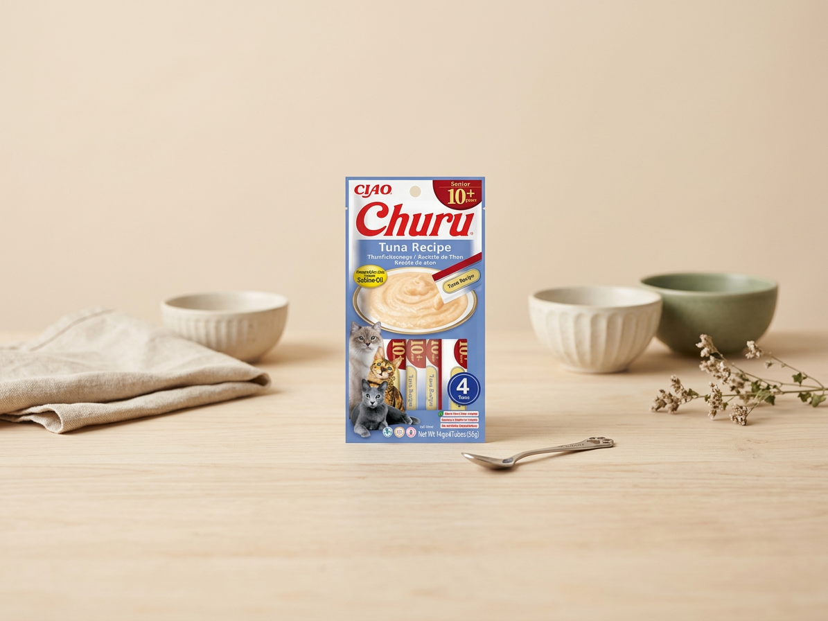 Churu Cat Senior 10+ Tuna Recipe 4x14g
