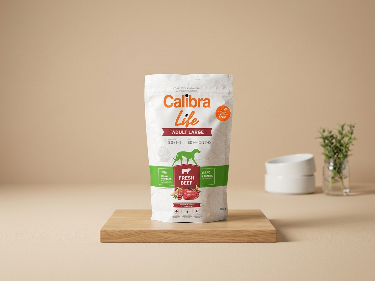 Calibra Dog Life Adult Large Fresh Beef – granule pro velké psy 100 g