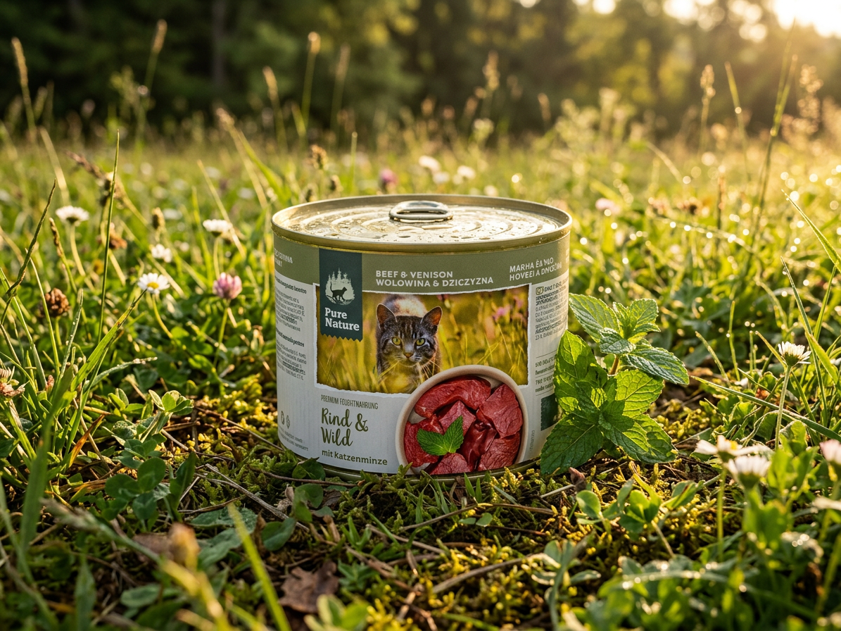 Pure Nature Cat Adult konzerva Hovězí a Zvěřina se šantou 200g