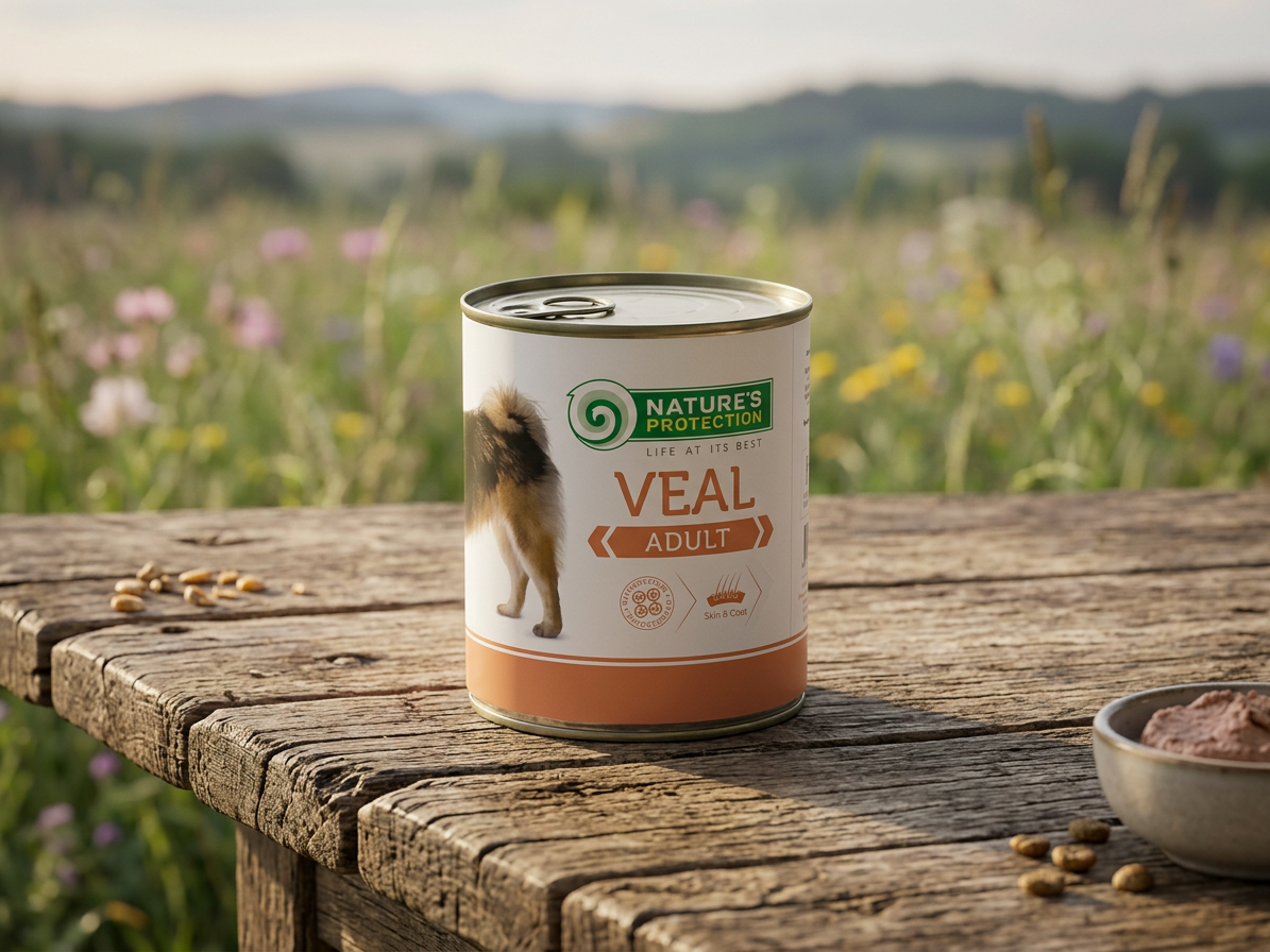 Konzerva pro psy Nature's Protection Dog konz. Adult telecí, 800 g