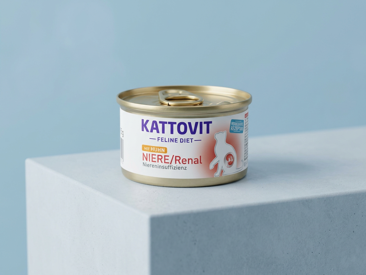 Konzerva pro kočky Kattovit Niere/Renal kuře, 85 g