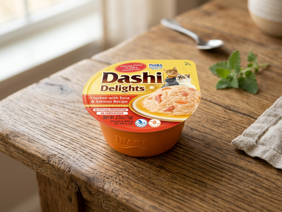 Inaba Dashi Delights kuře s tuňákem a lososem 70 g