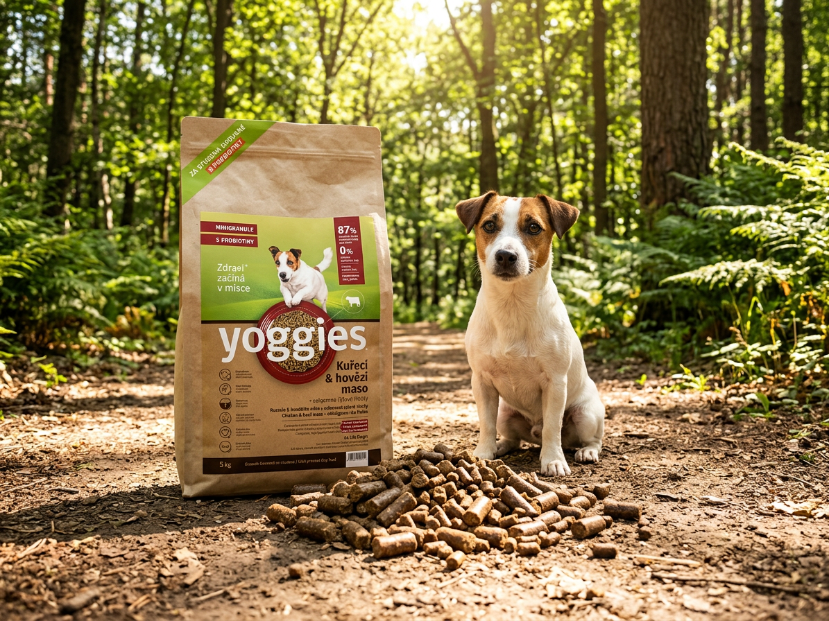 Yoggies MINIGRANULE kuřecí a hovězí maso 5 kg