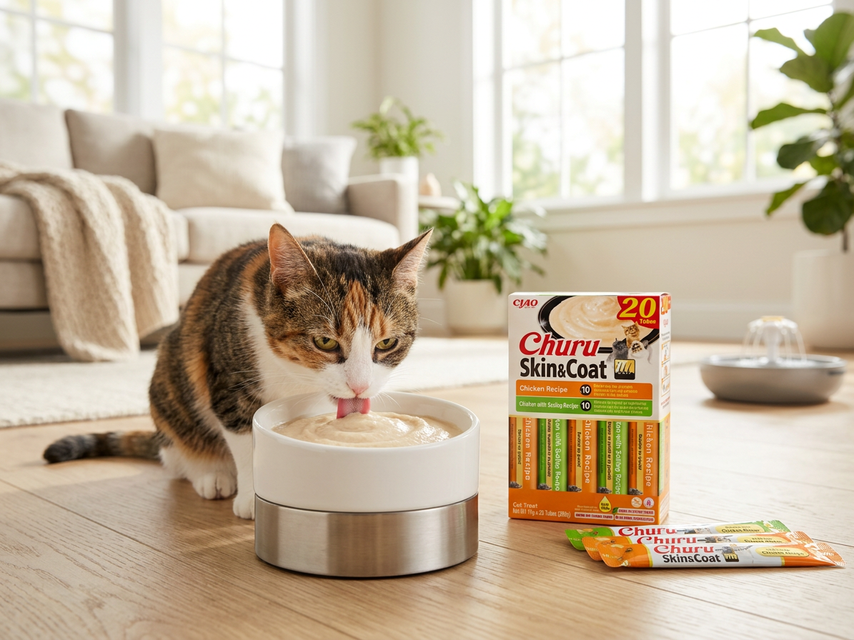 Churu Cat BOX Skin&Coat Chicken Variety 20x14g
