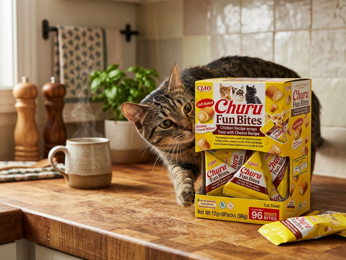 Churu Cat BOX Fun Bites Chicken wraps Tuna&Cheese8x12g