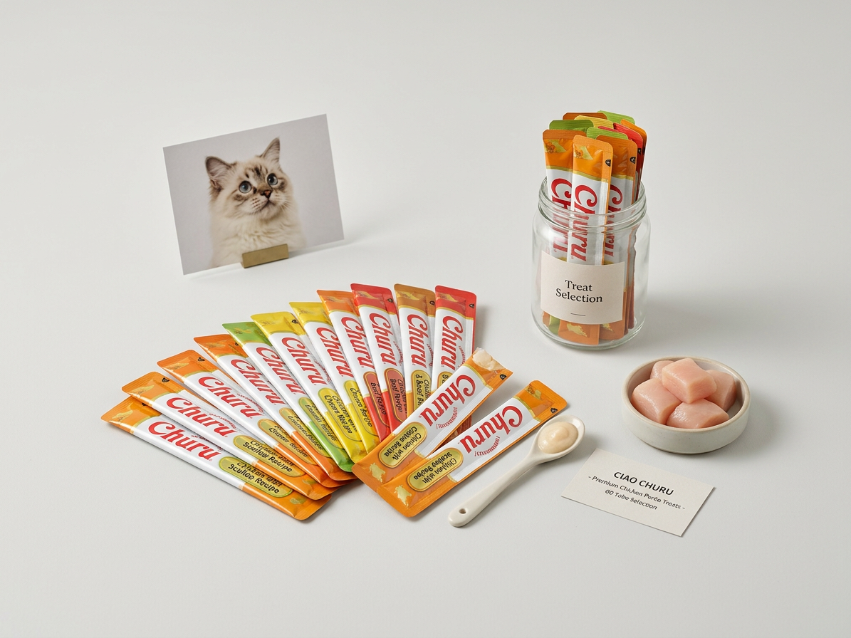 Churu cat masové pyré mix - kuře 840g (BAL.)