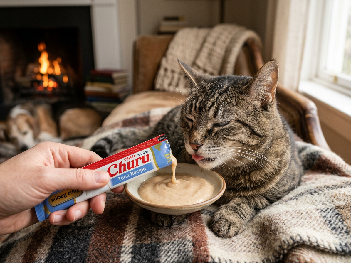 Churu Cat Senior 10+ Tuna Recipe 4x14g
