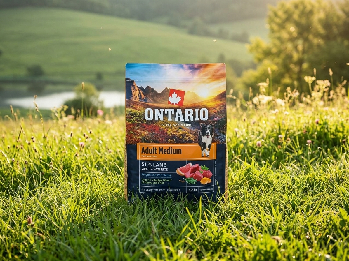 Ontario Adult Medium Lamb & Brown Rice pro dospělé psy 2,25 kg