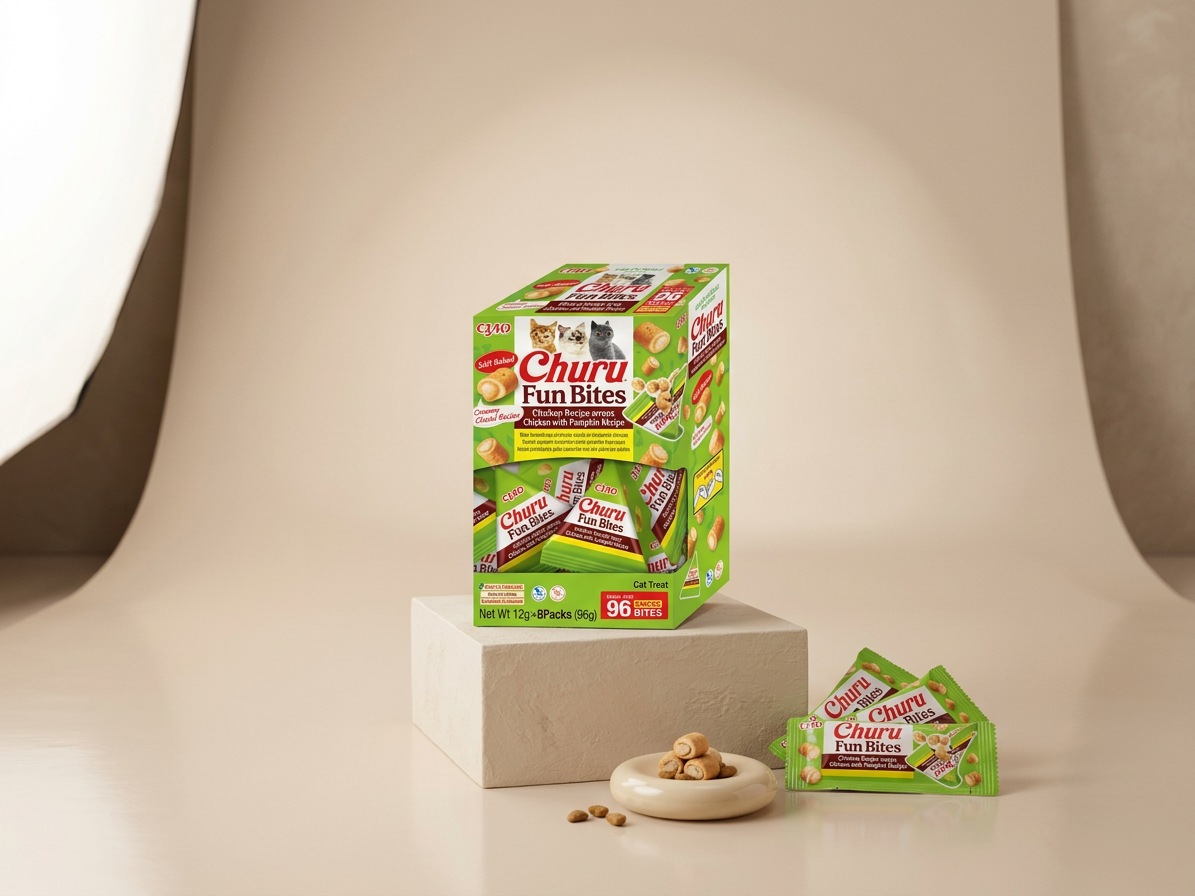 Churu Cat BOX Fun Bites Chicken wraps Chick&Pumpk8x12g