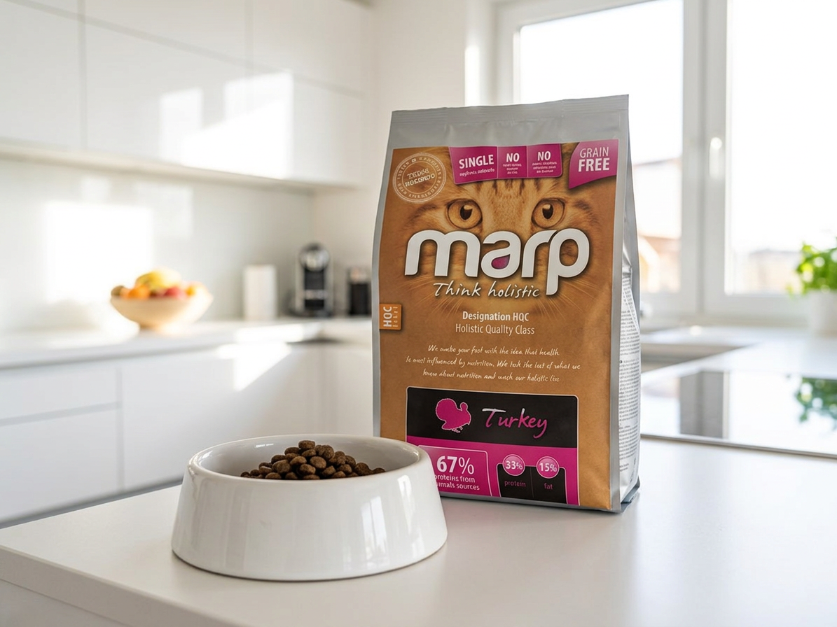Marp Holistic Turkey CAT – krůtí granule bez obilovin 2 kg