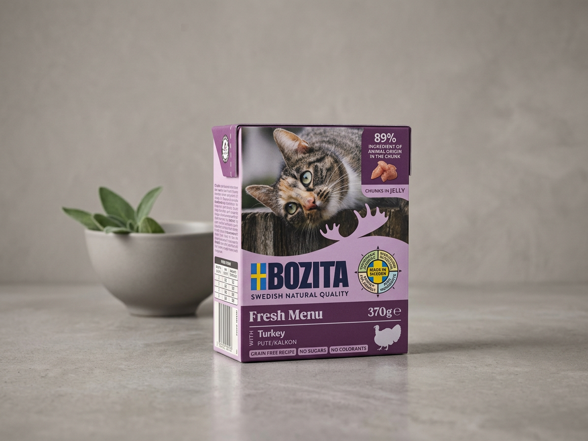 Bozita Cat kousky v želé s krůtím, tetrapak 370 g