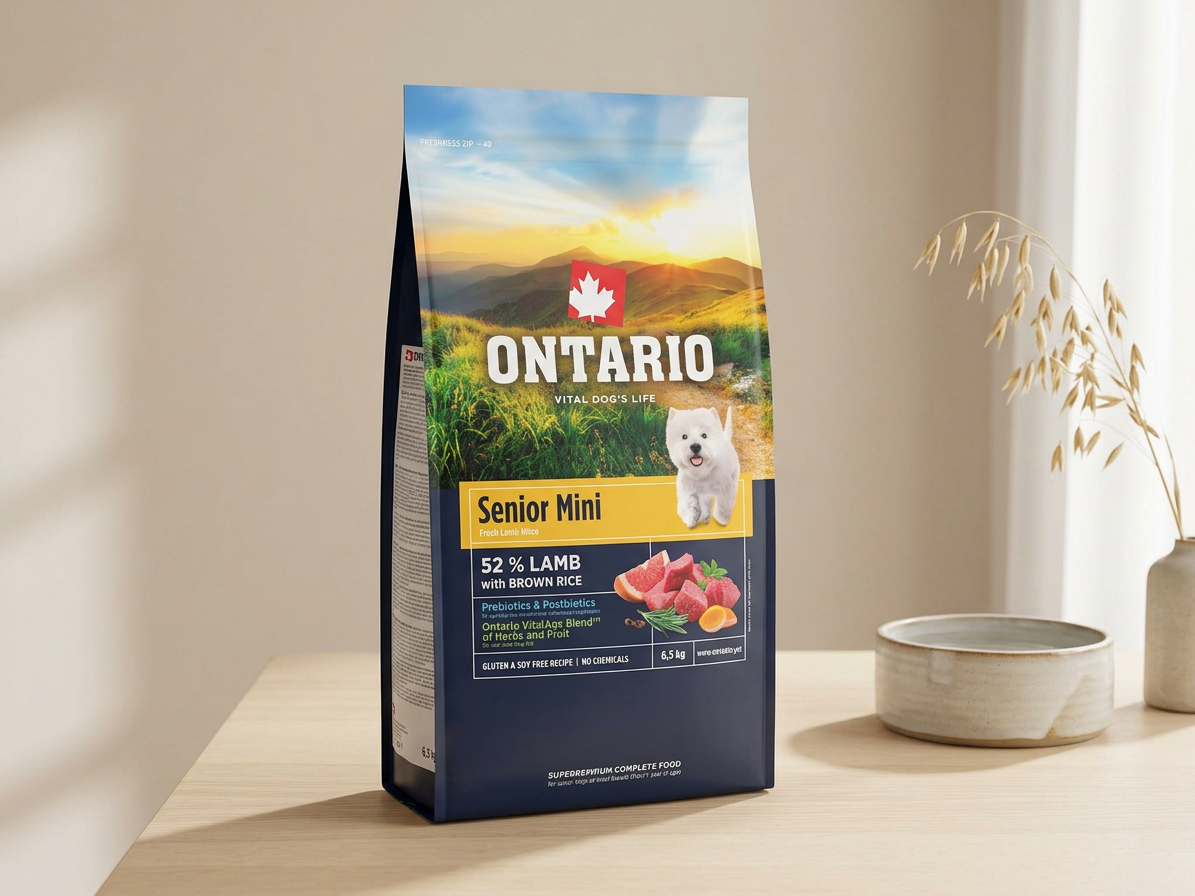 Ontario Senior Mini Lamb & Brown Rice pro seniory malých plemen 6,5 kg