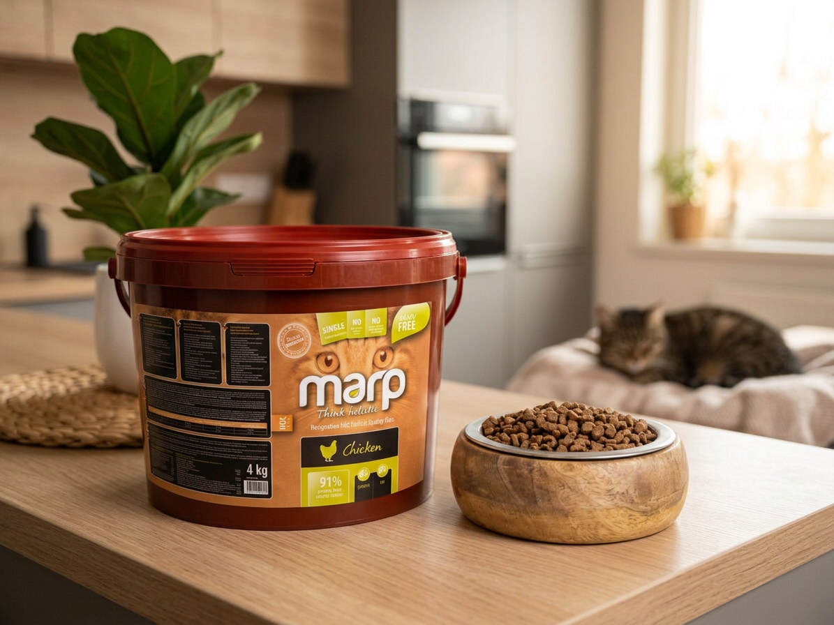 Marp Holistic Chicken CAT 4 kg – kuřecí granule bez obilovin