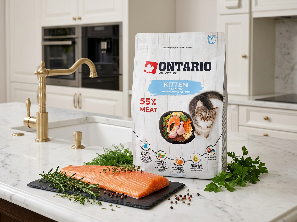 Ontario Kitten Salmon – superprémiové krmivo pro koťata 400 g