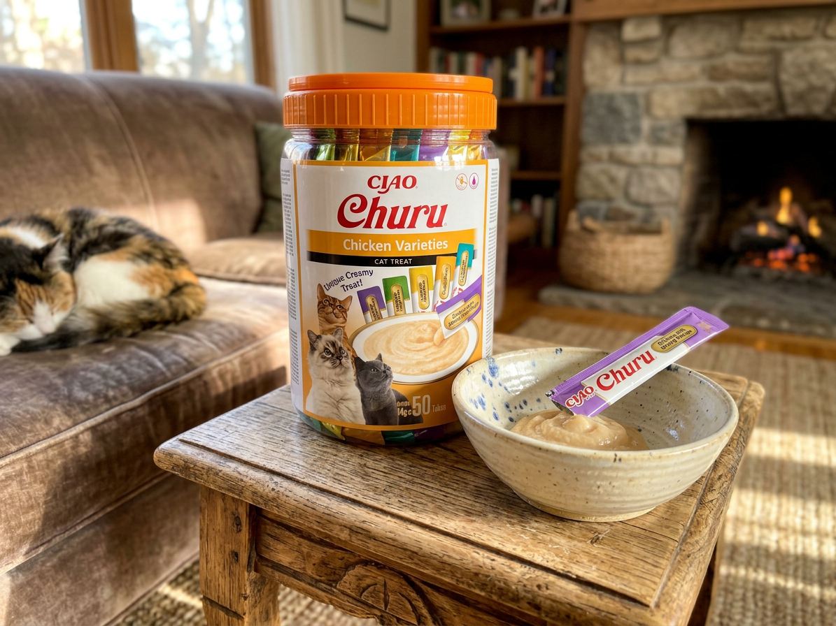 Churu cat masové pyré mix - kuře 700g