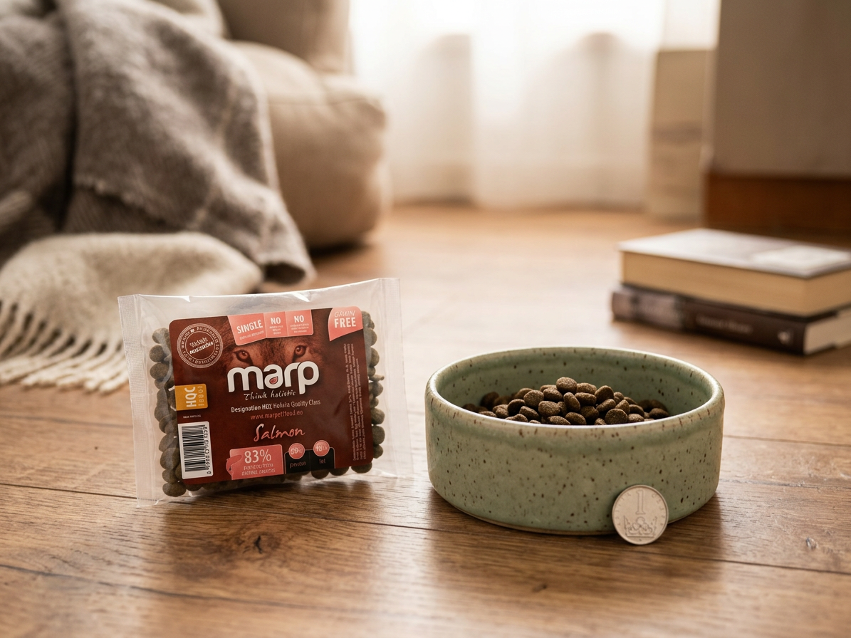 Marp Holistic Salmon lososové granule bez obilovin – vzorek 70 g
