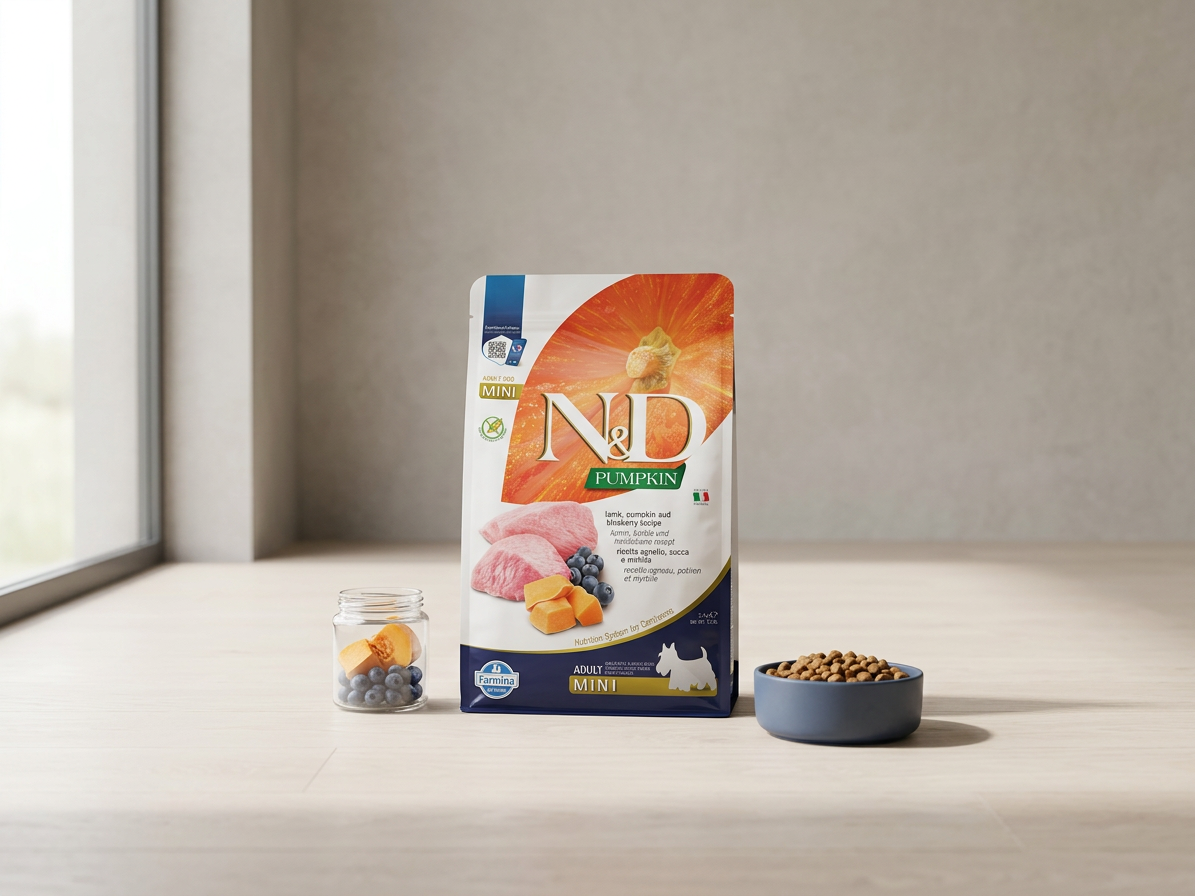 N&D Dog Adult Mini Grain Free Pumpkin s jehněčím a borůvkami 2,5 kg