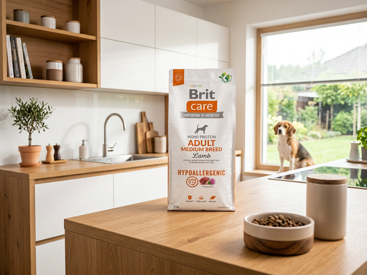 Brit Care Dog Hypoallergenic Adult Medium Breed jehněčí a rýže 12 kg