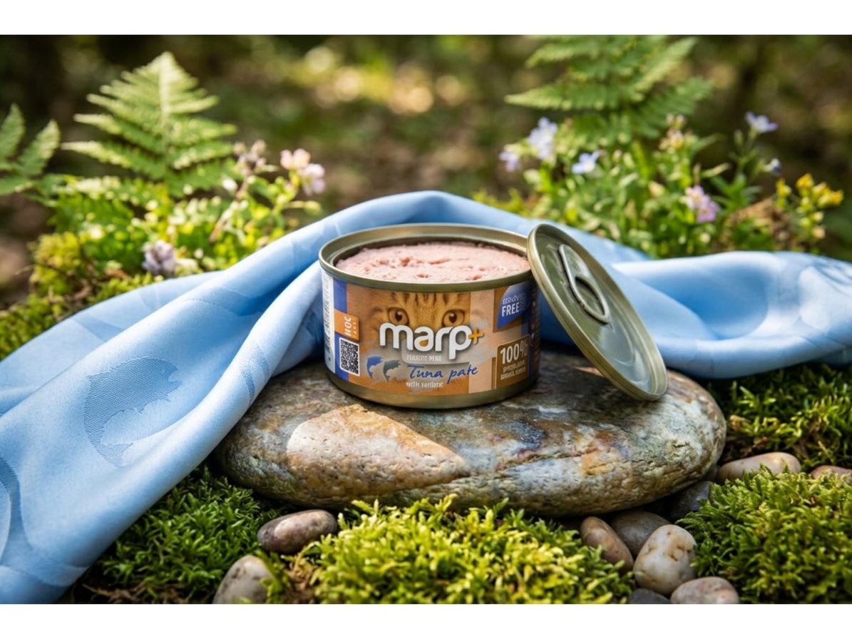 Marp Holistic Plus konzerva pro kočky – Tuňákové paté se sardinkami 24x70g