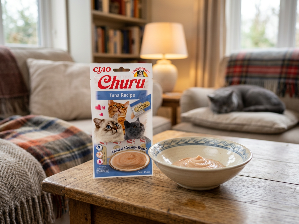 Churu cat masové pyré - tuňák 56g