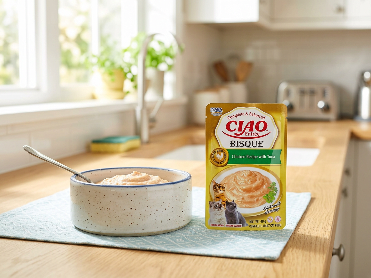 Kapsička pro kočky Churu Cat Entrée Bisque Chicken Recipe with Tuna, 40 g