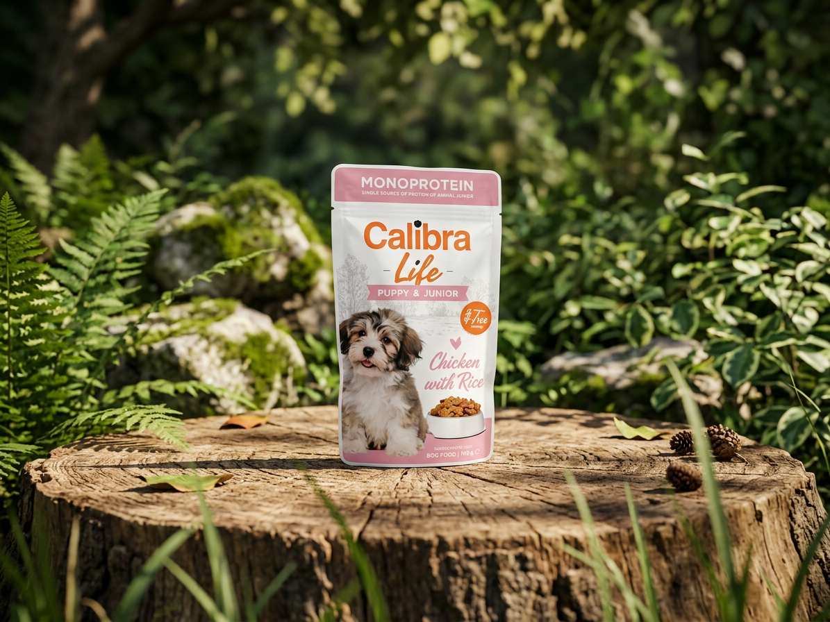 Calibra Dog Life kapsa Puppy&Junior Chicken 150g