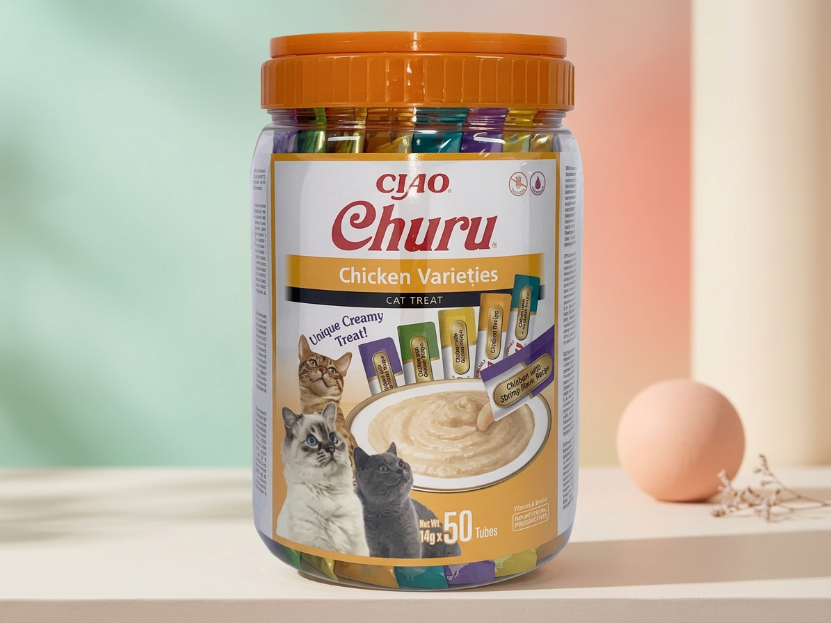 Churu cat masové pyré mix - kuře 700g